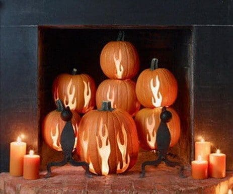 Traditional Halloween Pumpkin A traditional scary Halloween pumpkin design glowing in the dark