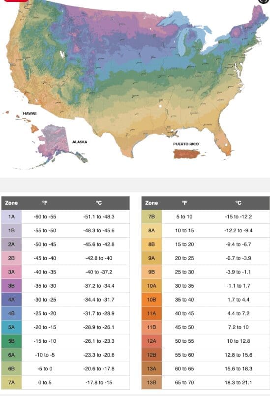 Endless Summer Hardiness Map Gardenfrontier A USDA hardiness zone map showing where Endless Summer hydrangeas grow best
