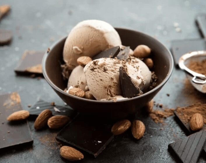 Chocolate Hazelnut Ice Gardenfrontier Chocolate hazelnut ice cream with toasted hazelnuts