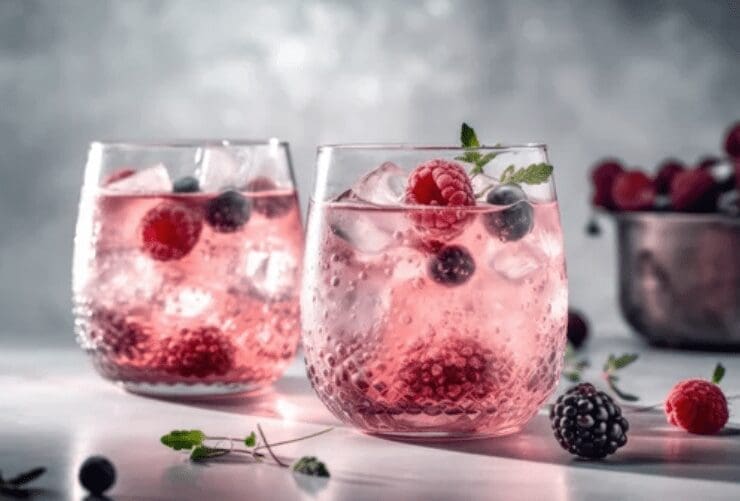 SteviaSweetened Berry Ice Gardenfrontier Sugar free berry flavored ice made with mixed berries and lemon