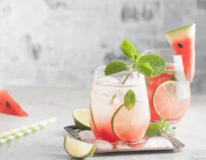 Watermelon Mint Ice Gardenfrontier Watermelon mint ice with fresh mint for a light summer frozen dessert