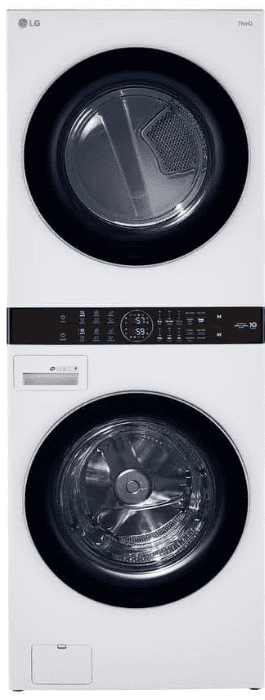 LG WKE100HWA WashTower Stacked Smart Laundry Center 45 CuFt Front Load Washer 74 CuFt Electric Dryer in White Gardenfrontier WashTower Stacked Smart Laundry Center