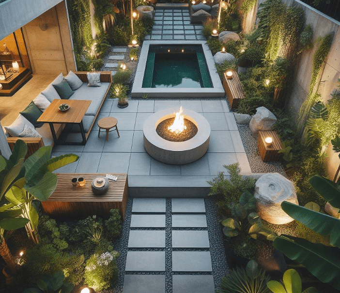 Concrete Fire Pit Gardenfrontier Concrete Fire Pit