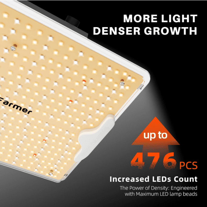Spider Farmer Upgraded SF1000D 100W LED Grow Light Dimmable Full Spectrum NewGen HighPerformance Diodes Enhanced PPFD for Indoor Plants VegBloom Hanging Growing Lamp in 2x2 Grow Tent Gardenfrontier Spider Farmer Upgraded SF1000D 100W LED Grow Light Dimmable Full Spectrum New Gen High Performance Diodes Enhanced PPFD for Indoor Plants VegBloom Hanging Growing Lamp in 2x2 Grow Tent