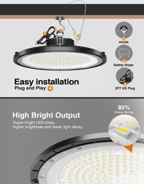 HighBay UFO LED Lights Gardenfrontier High Bay UFO LED Lights
