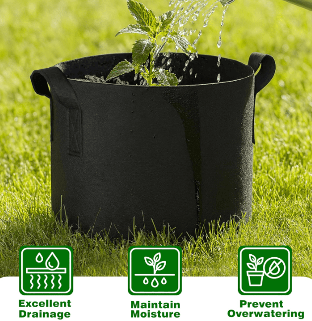 HeavyDuty Fabric Grow Bags Gardenfrontier Heavy Duty Fabric Grow Bags