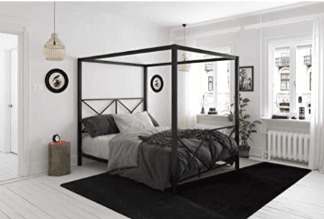 DHP Rosedale Metal Canopy Bed Frame Gardenfrontier DHP Rosedale Metal Canopy Bed Frame