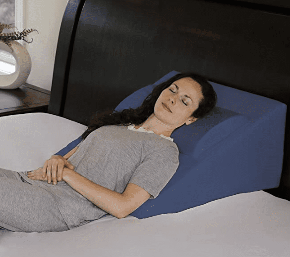 The InteVision Foam Wedge Pillow Gardenfrontier InteVision foam wedge pillow with sloped upper body support