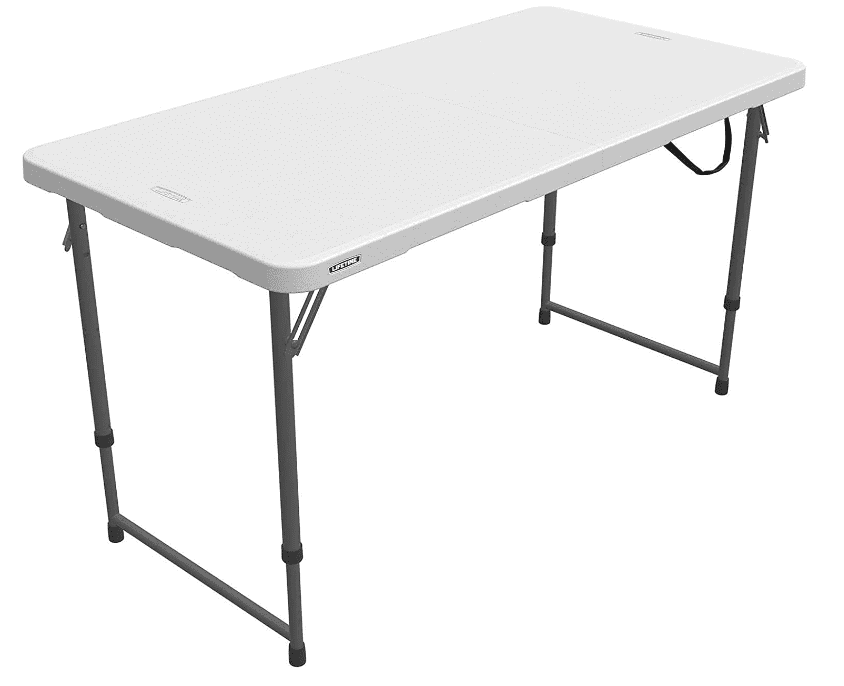 Lifetime Height Adjustable Folding Table Gardenfrontier Lifetime Height Adjustable Folding Table