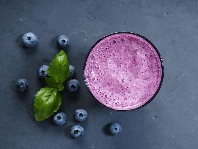 Blueberry Basil Smoothie Gardenfrontier Blueberry Basil Smoothie