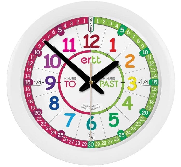 EasyRead time teacher Children Gardenfrontier's Wall Clock EasyRead time teacher Children's Wall Clock