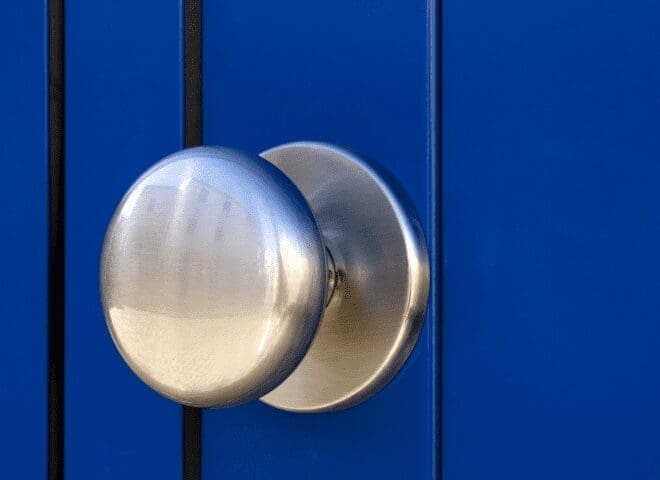 Removing the Old Doorknob Gardenfrontier Using a screwdriver to carefully remove the mounting screws from an old doorknob