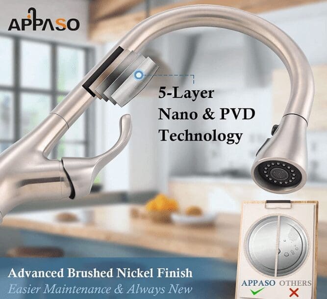 APPASO Pull Down Kitchen Faucet Gardenfrontier APPASO Pull Down Kitchen Faucet