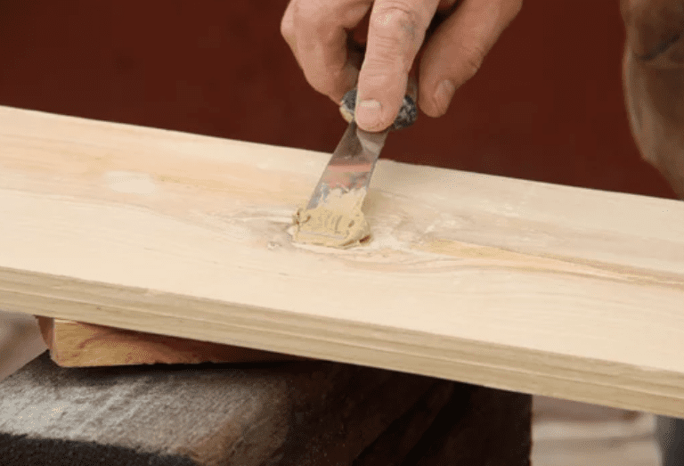 Wood Putty vs Wood Filler Gardenfrontier A side by side comparison of wood putty vs wood filler being applied to a wooden board