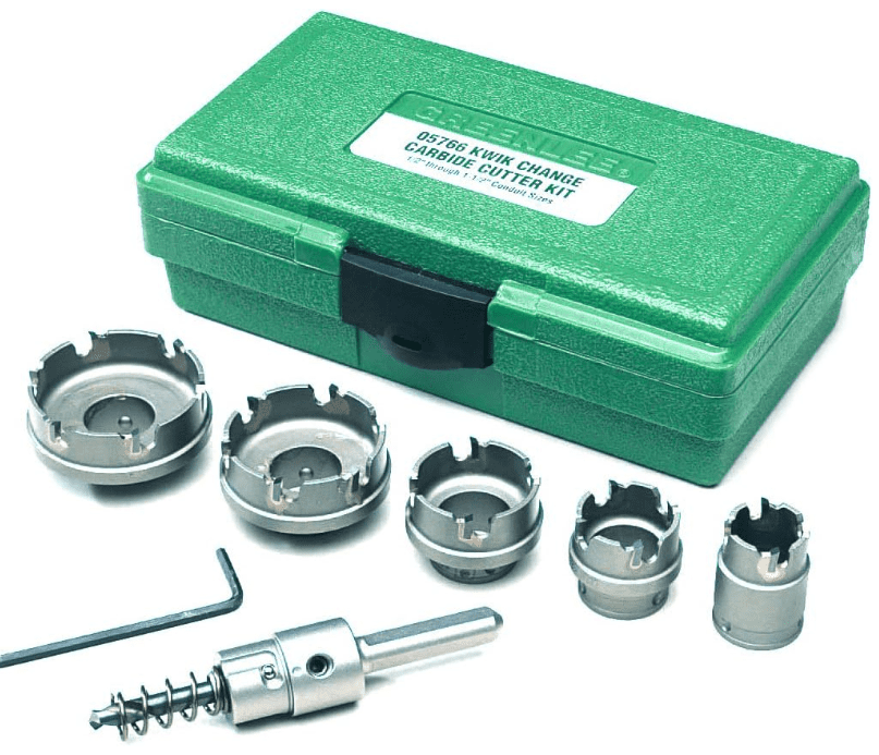 Greenlee 660 Kwik Change Stainless Steel Hole Cutter Kit Gardenfrontier Greenlee 660 Kwik Change Stainless Steel Hole Cutter Kit