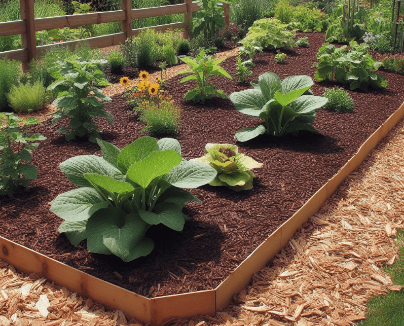 NoDig bed mulched with wood chips Gardenfrontier No Dig bed mulched with wood chips