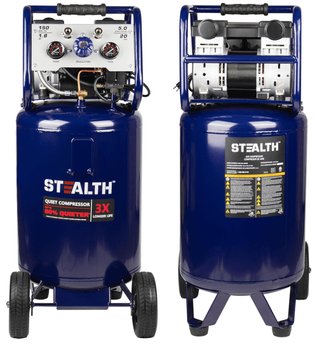 Stealth Professional 20gallon Quiet Air Compressor Gardenfrontier Stealth Professional 20 gallon Quiet Air Compressor