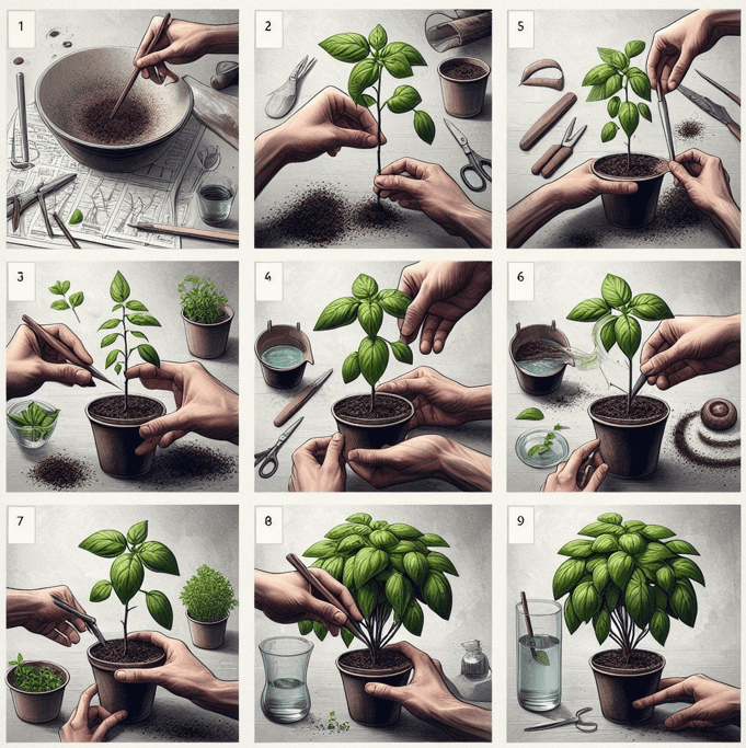 Step By Step Propagate Basil Gardenfrontier Step By Step Propagate Basil