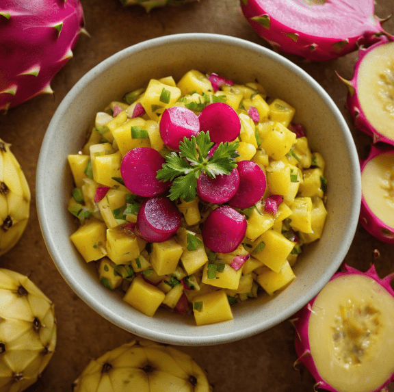 Yellow Dragon Fruit Salsa Gardenfrontier Yellow Dragon Fruit Salsa