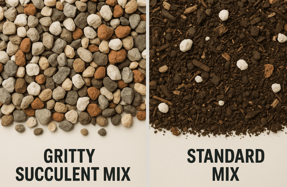 gritty vs standard succulent mix Gardenfrontier gritty vs standard succulent mix