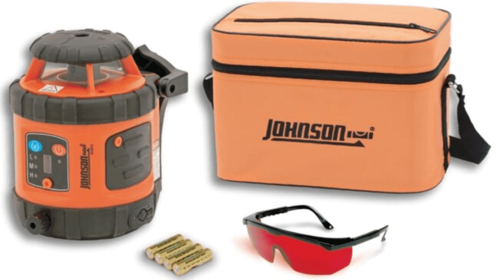 Johnson Level Tool 406515 SelfLeveling Rotary Laser Red Gardenfrontier Johnson Level Tool 40 6515 Self Leveling Rotary Laser Red