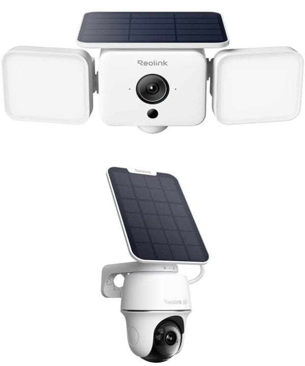 REOLINK Solar Floodlight Cam + Argus PT Ultra 4K 360° Security Cameras Wireless Outdoor Up to 1000lm Light Siren Alarm AIPIR MotionActivated Floodlight Color Night Vision AutoTracking Gardenfrontier Reolink Solar Floodlight Camera