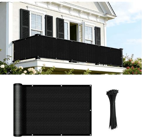 Tension Mounted Balcony Privacy Screen Gardenfrontier Tension Mounted Balcony Privacy Screen