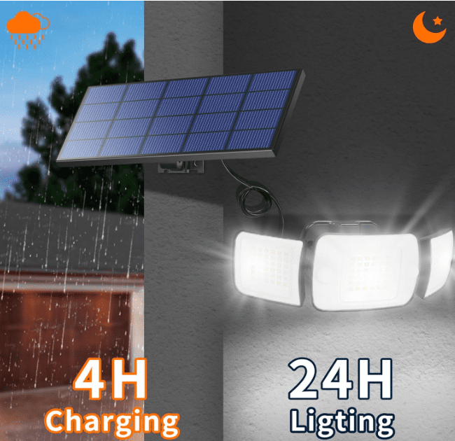 httpsamznto4tK5iBh Gardenfrontier Solar Flood Lights With Separate Solar Panel