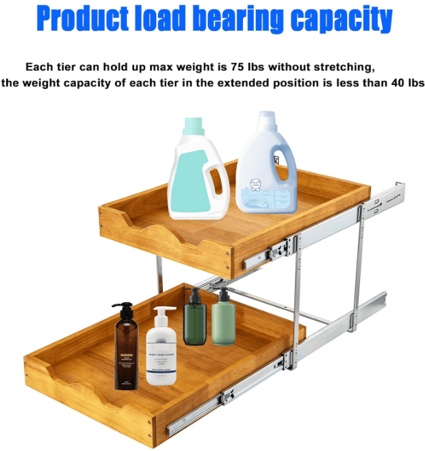 TwoTier Pull Out Pantry Organizers Gardenfrontier Two Tier Pull Out Pantry Organizers